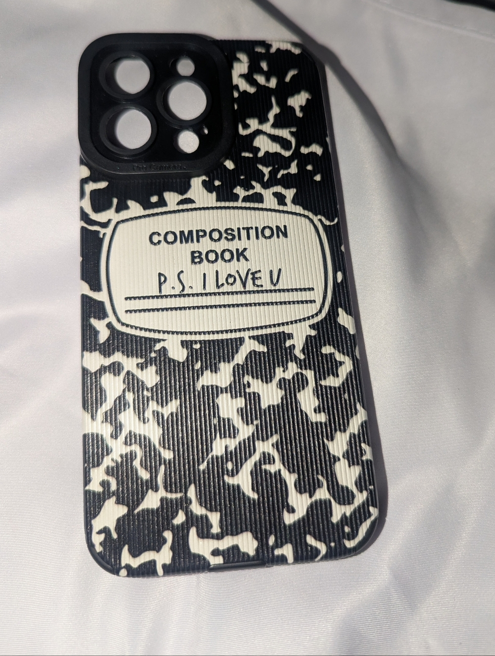 Composition Book Pattern iPhone 14 Pro Max Case